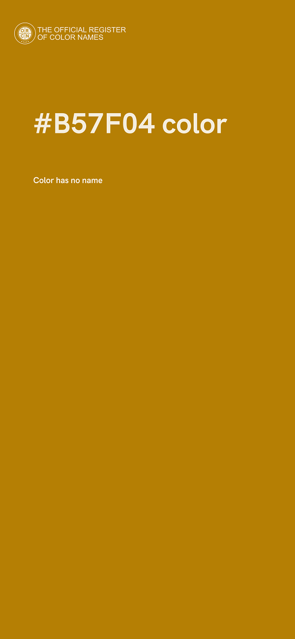 #B57F04 color image