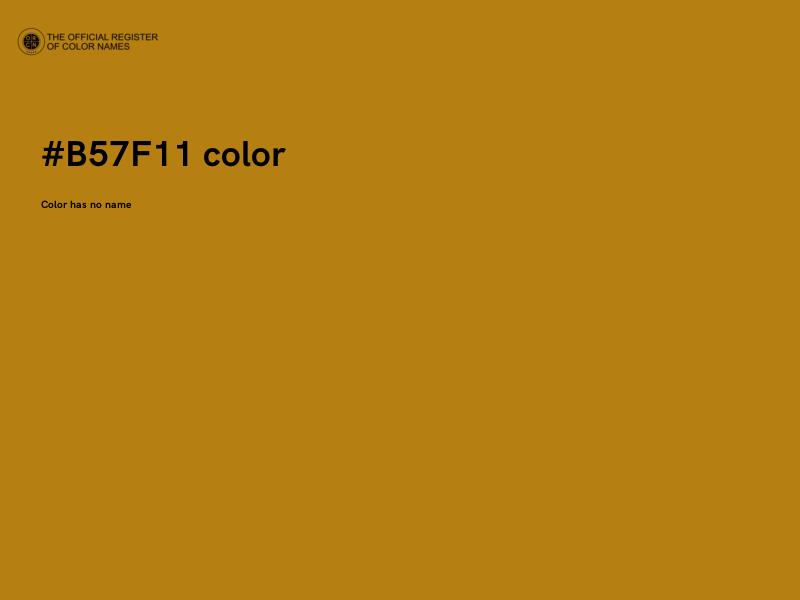#B57F11 color image