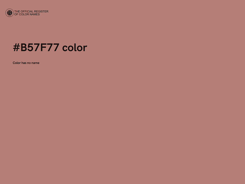 #B57F77 color image