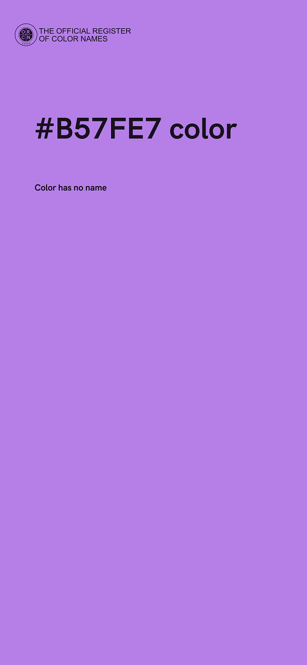 #B57FE7 color image