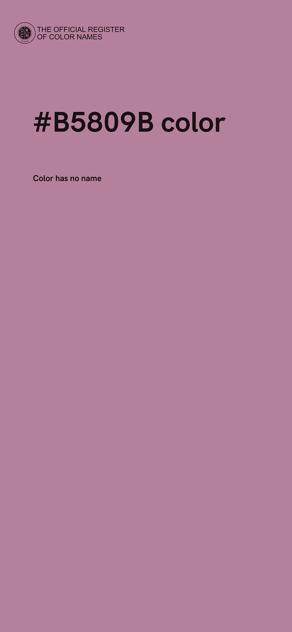 #B5809B color image