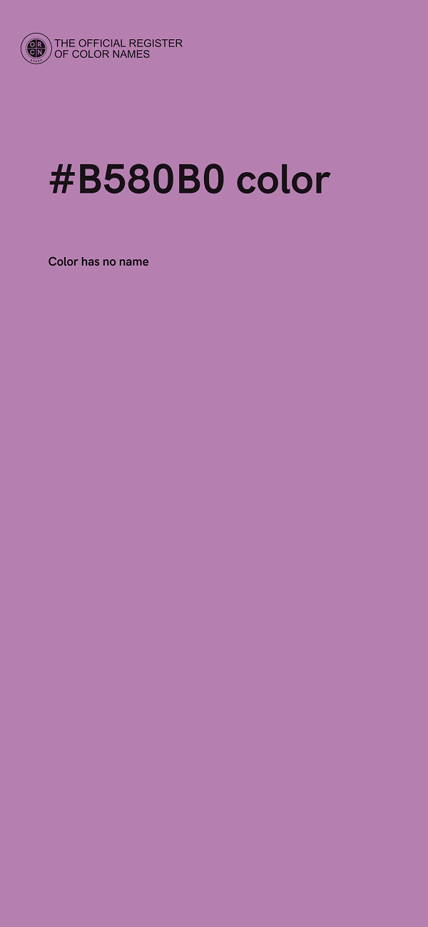 #B580B0 color image