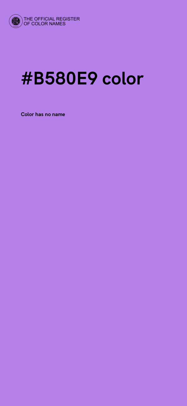 #B580E9 color image