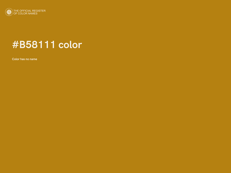 #B58111 color image