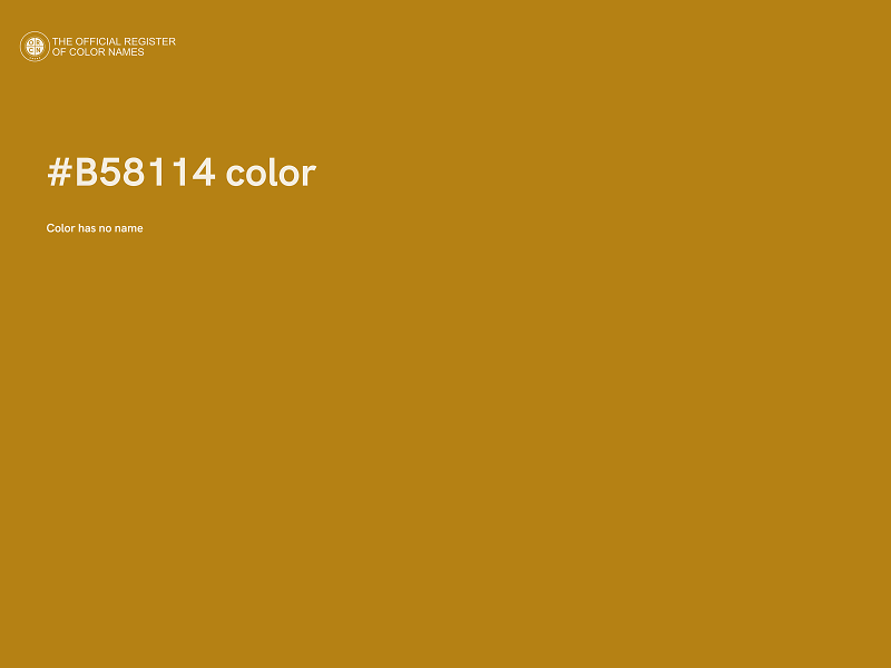 #B58114 color image