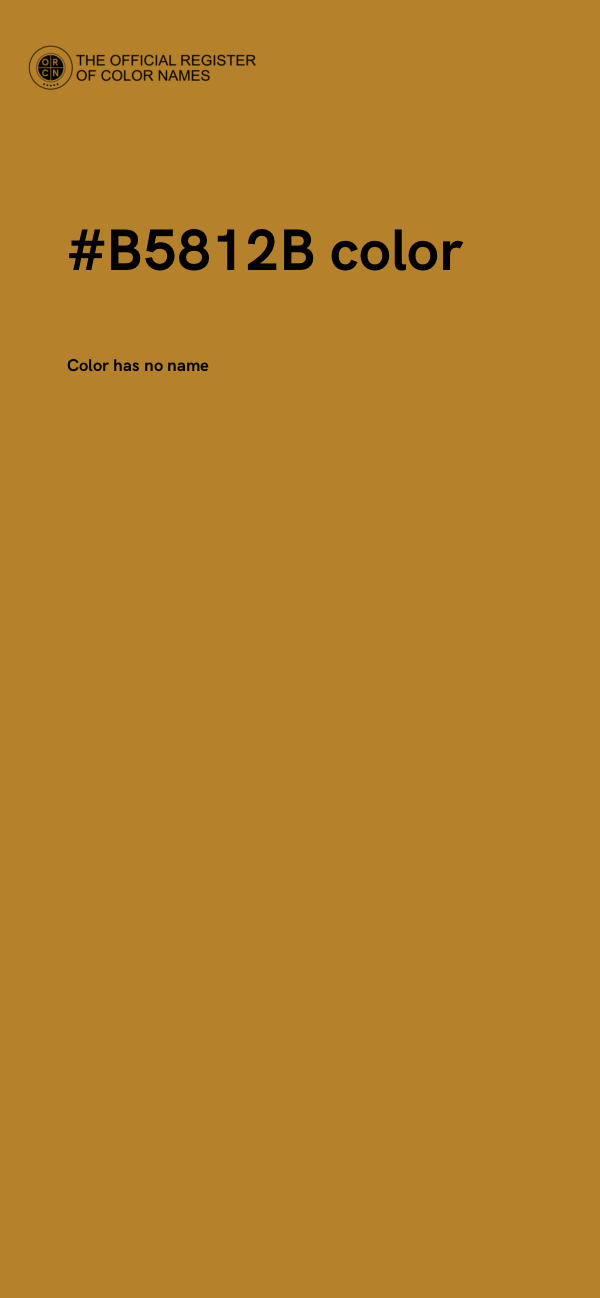 #B5812B color image