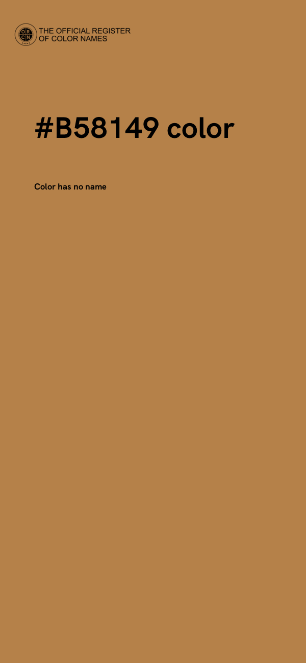 #B58149 color image