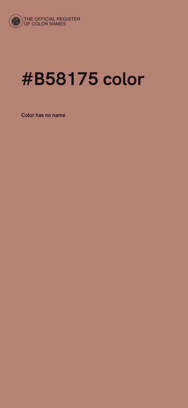 #B58175 color image