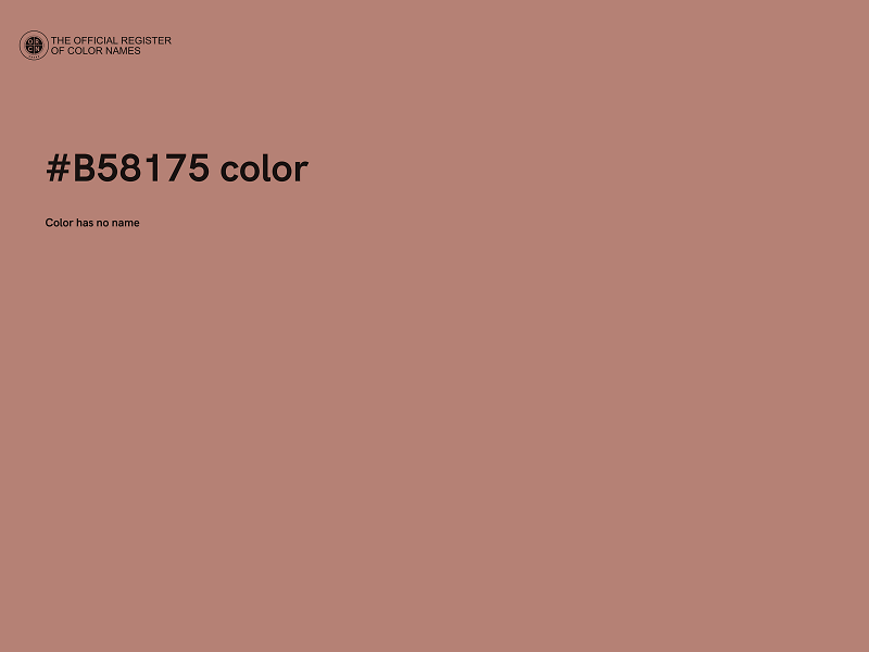 #B58175 color image