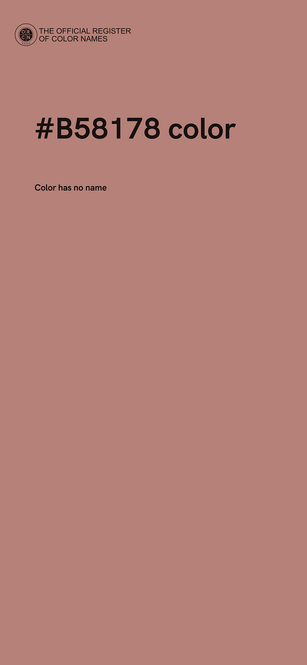 #B58178 color image