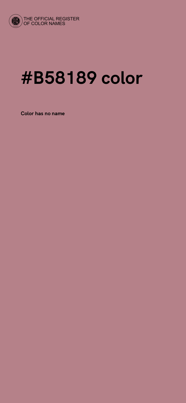 #B58189 color image