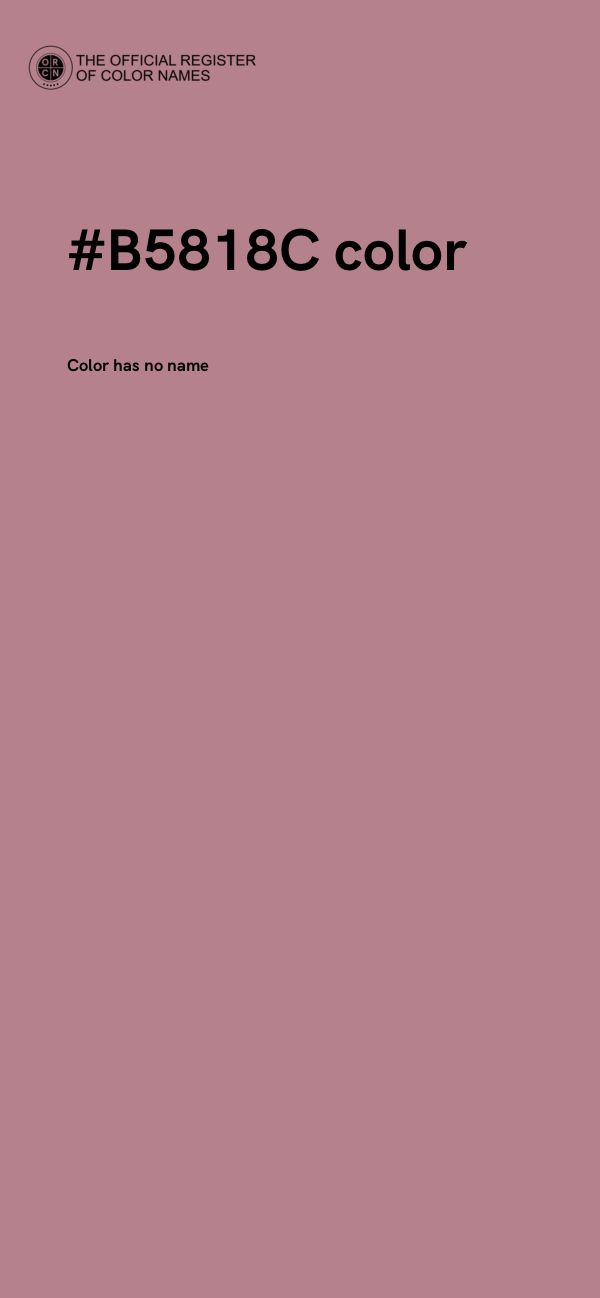 #B5818C color image