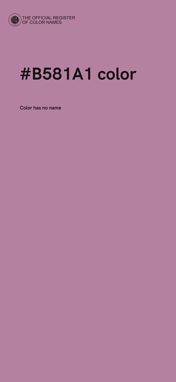 #B581A1 color image