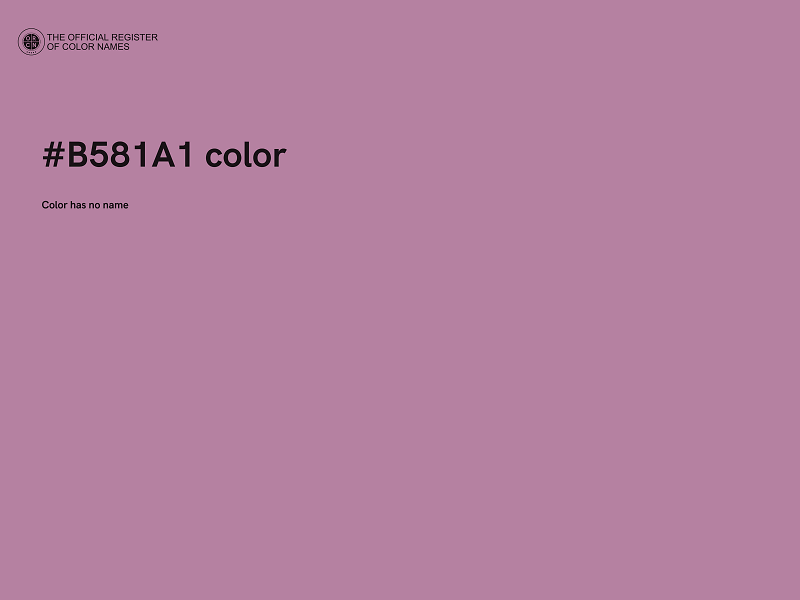 #B581A1 color image