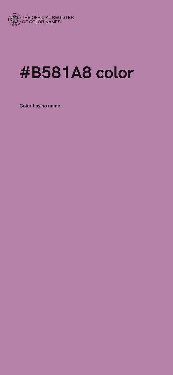 #B581A8 color image