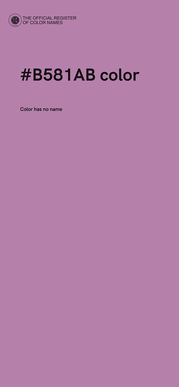 #B581AB color image