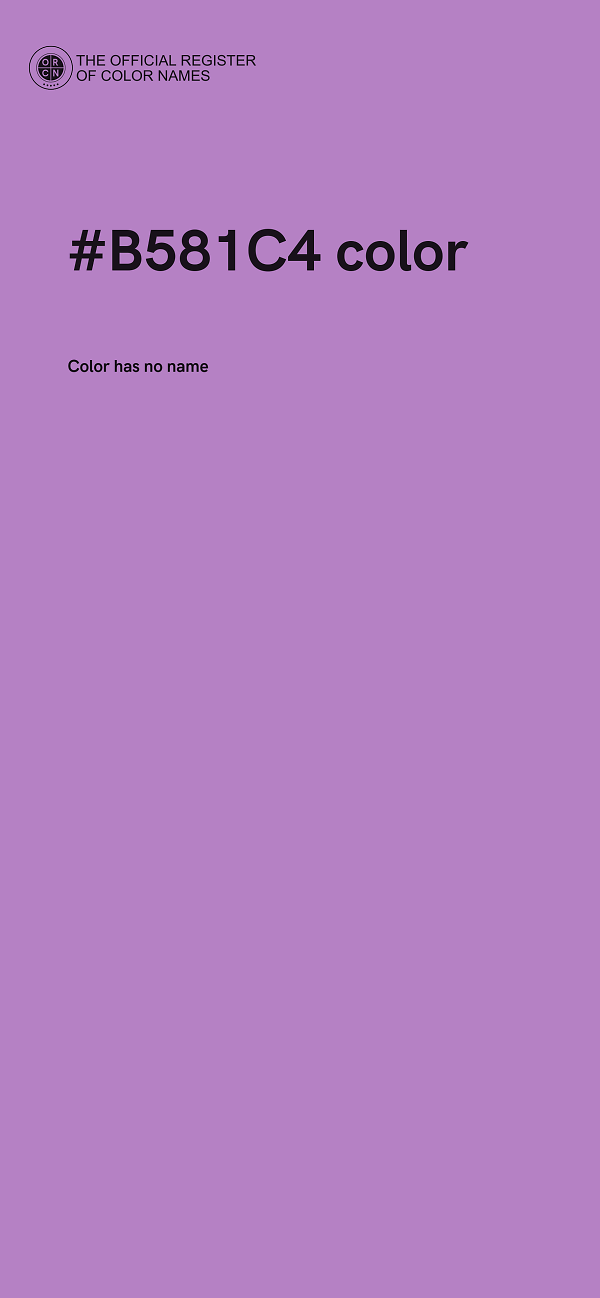 #B581C4 color image