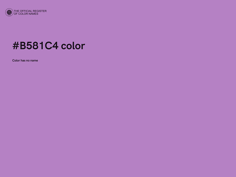 #B581C4 color image