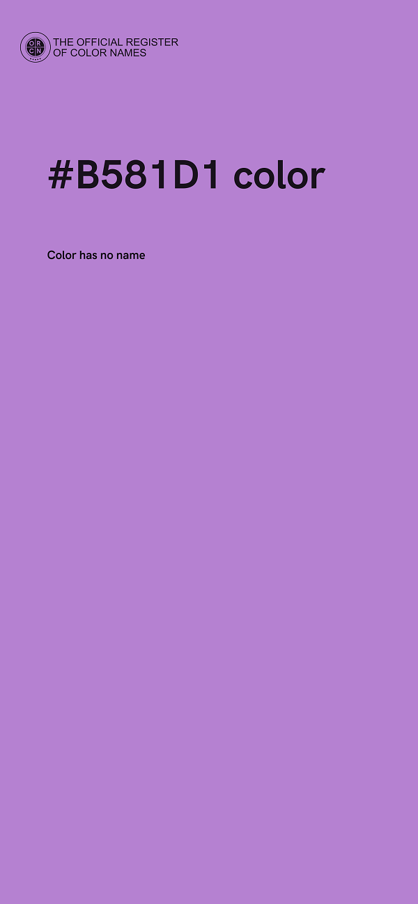 #B581D1 color image