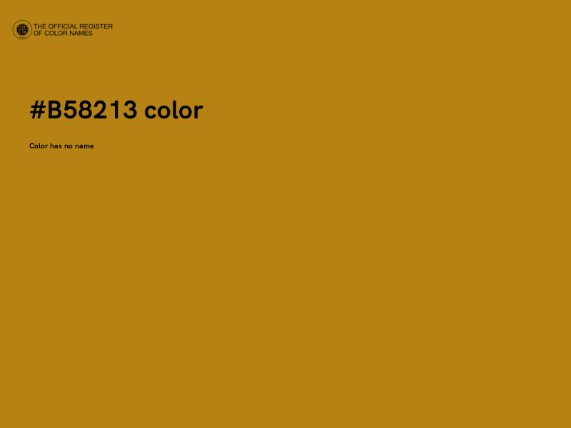 #B58213 color image