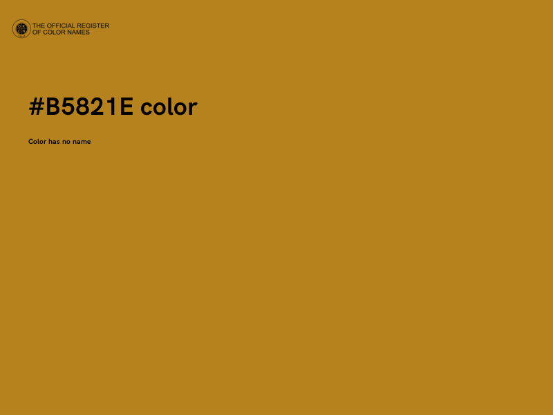 #B5821E color image