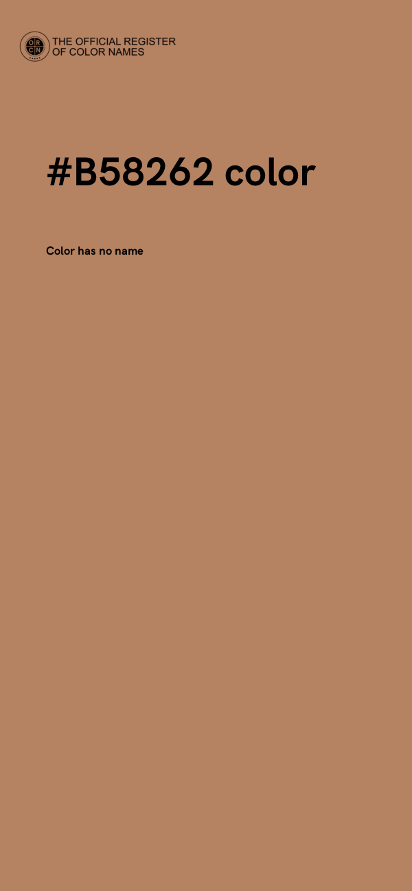 #B58262 color image