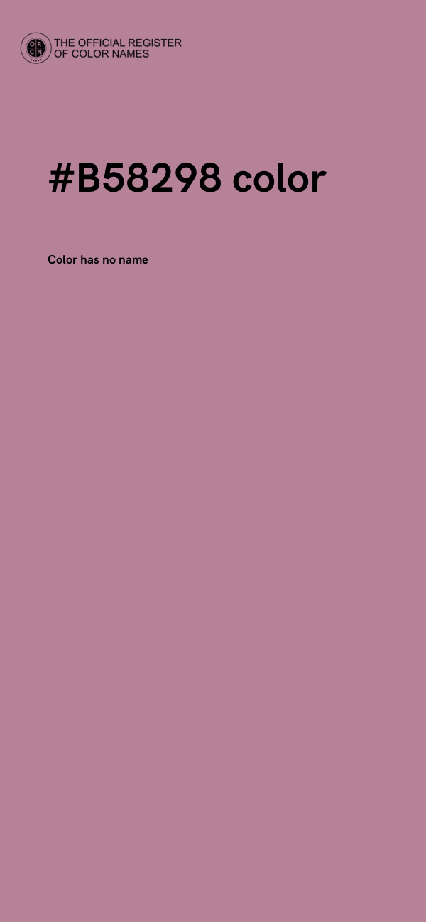 #B58298 color image