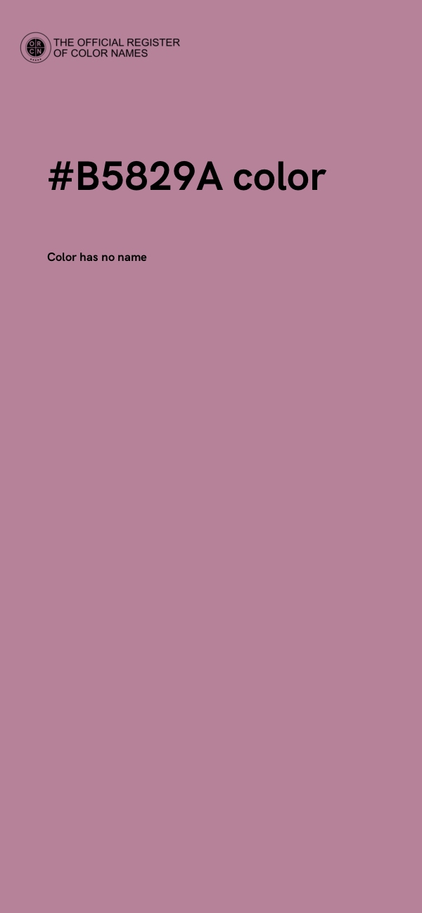 #B5829A color image