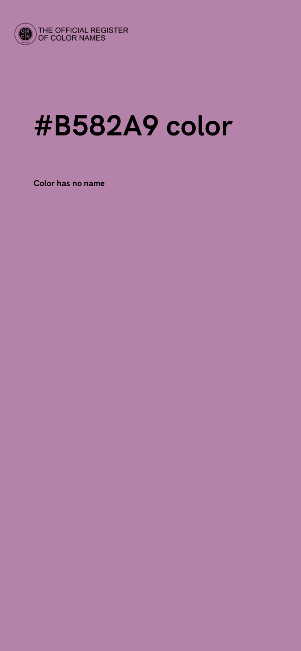 #B582A9 color image