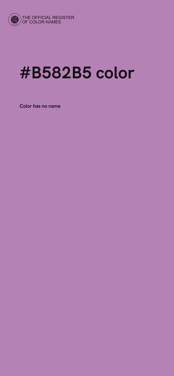 #B582B5 color image