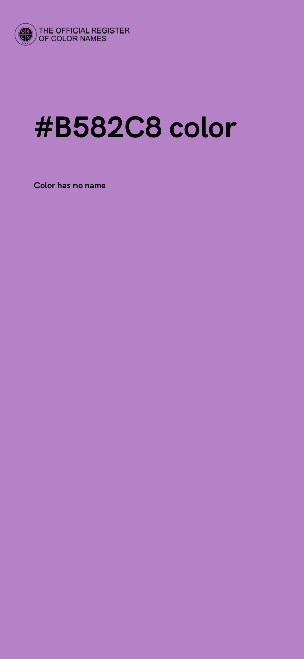#B582C8 color image