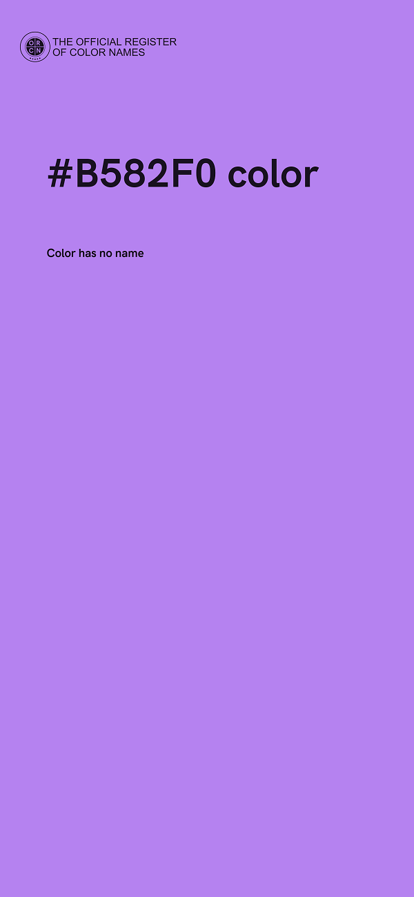 #B582F0 color image