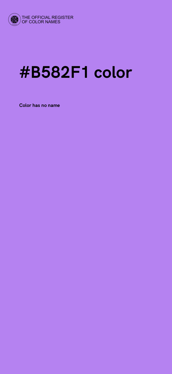 #B582F1 color image