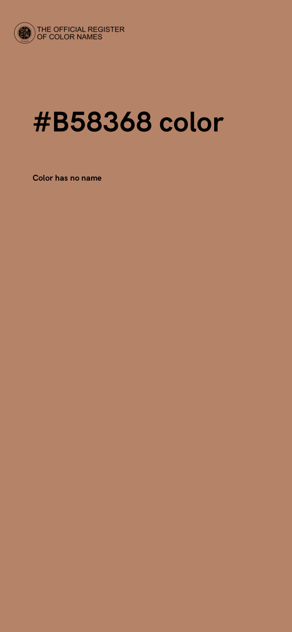 #B58368 color image