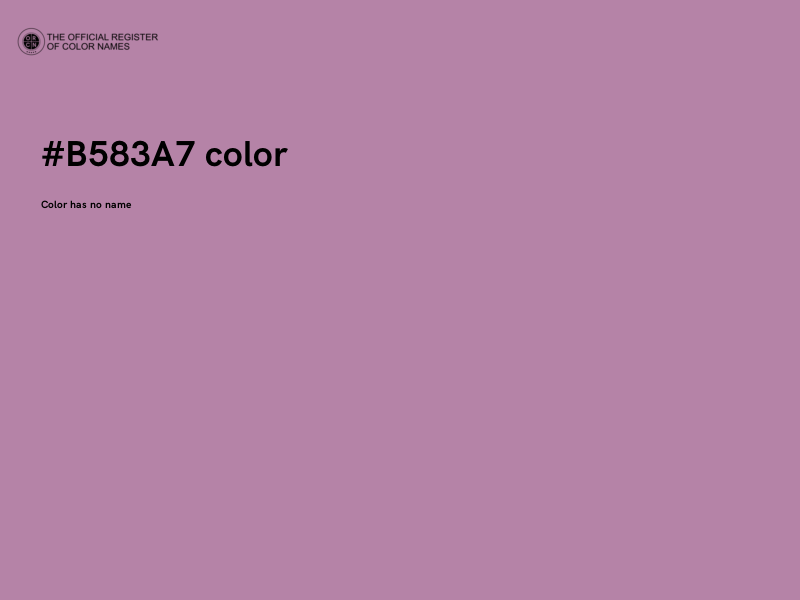 #B583A7 color image