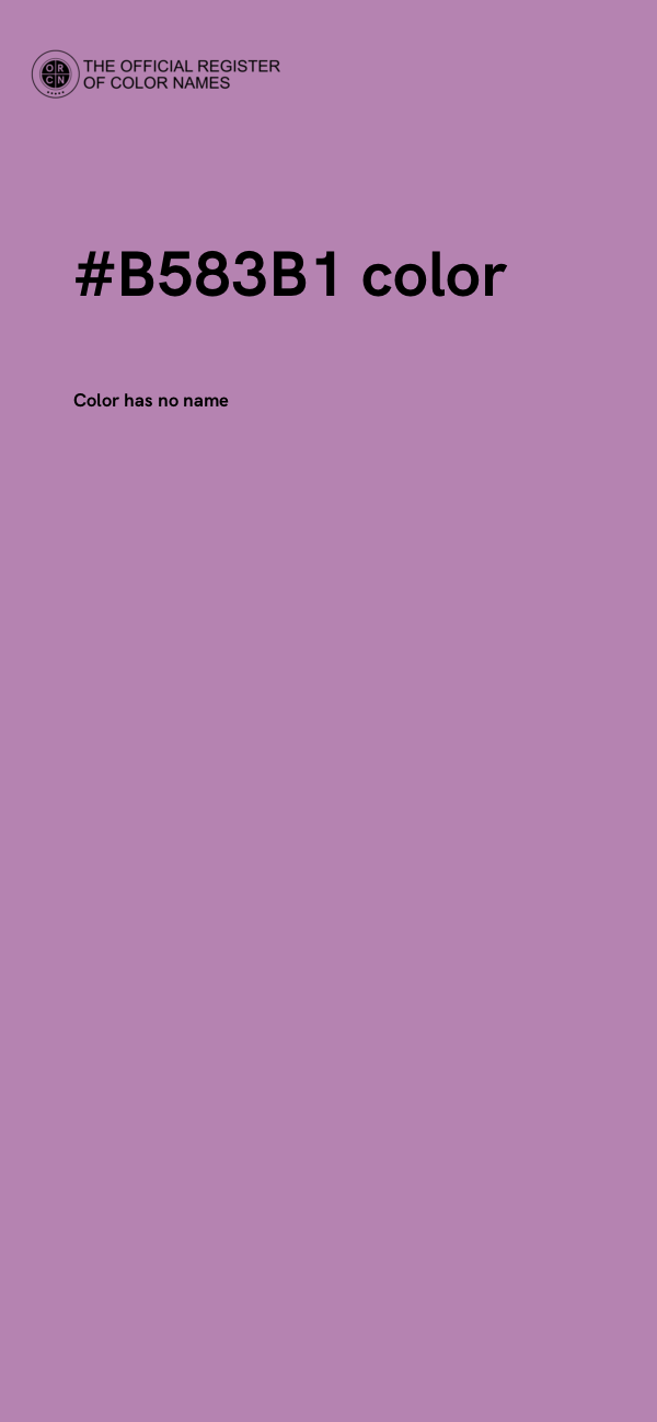 #B583B1 color image