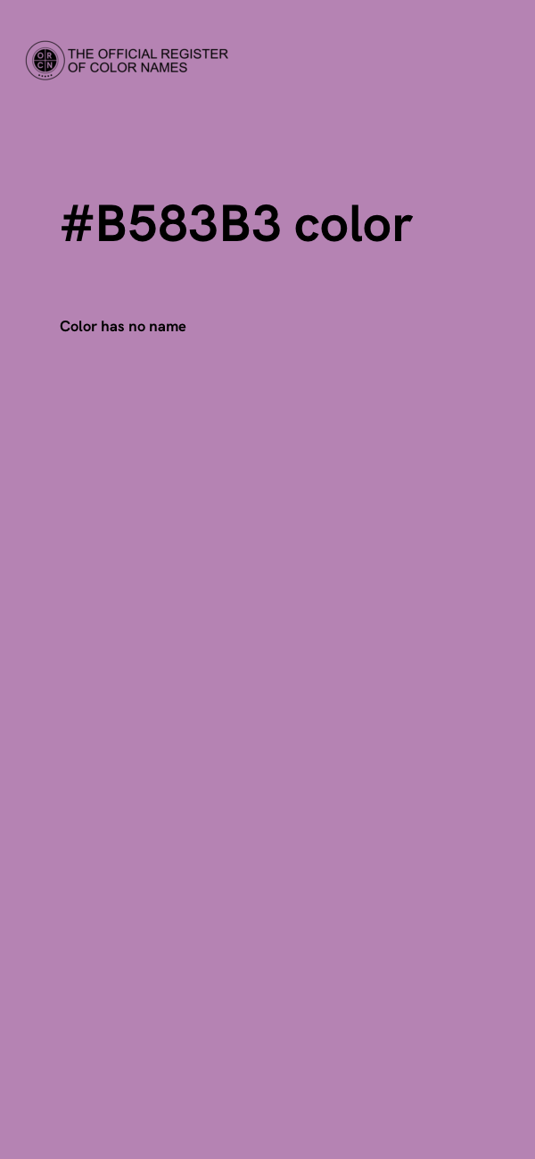 #B583B3 color image