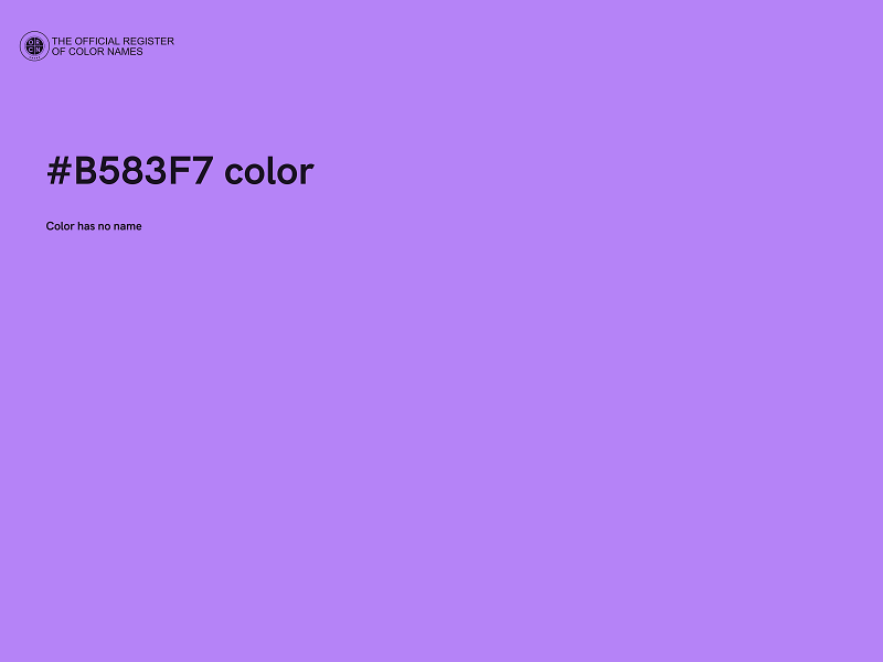 #B583F7 color image