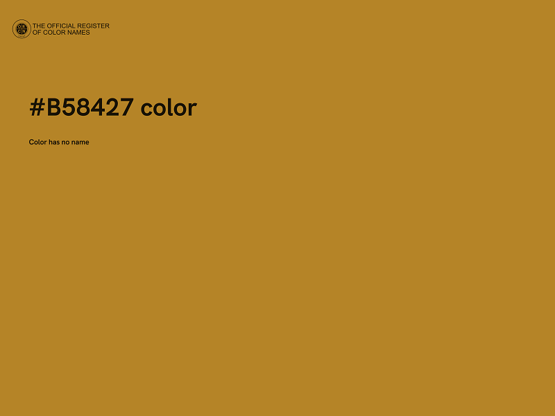 #B58427 color image