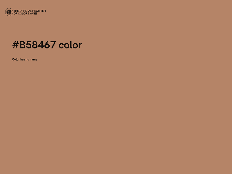 #B58467 color image