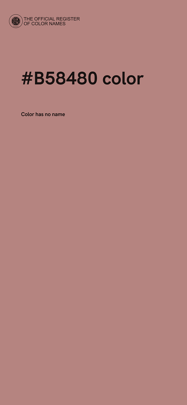 #B58480 color image