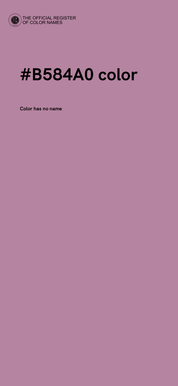 #B584A0 color image