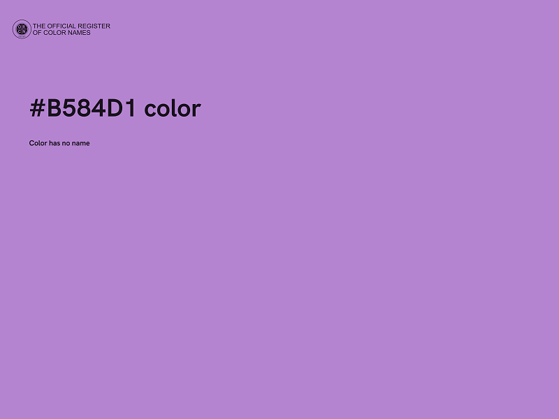 #B584D1 color image