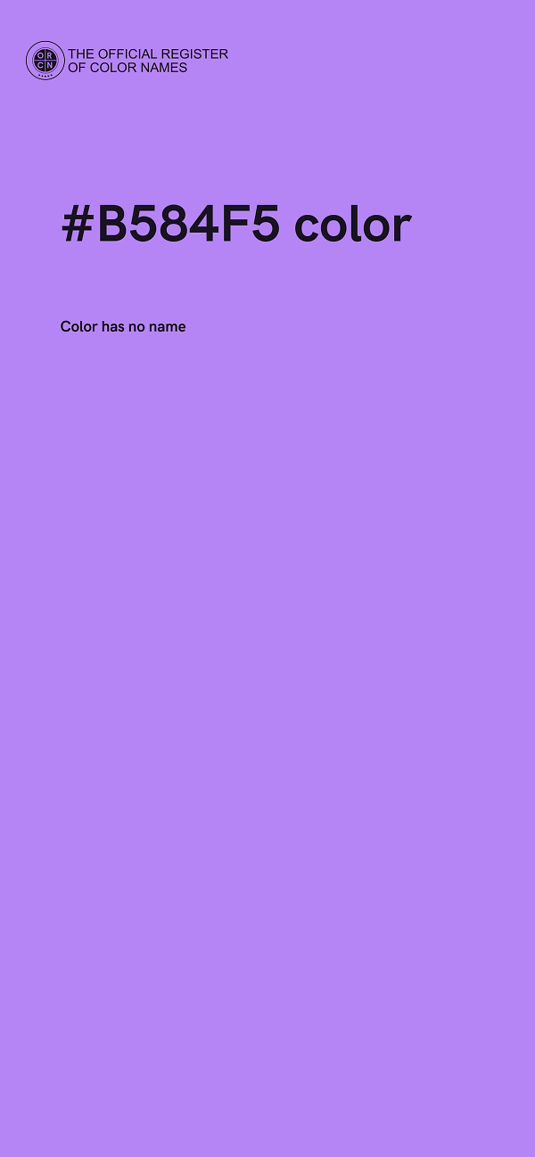 #B584F5 color image