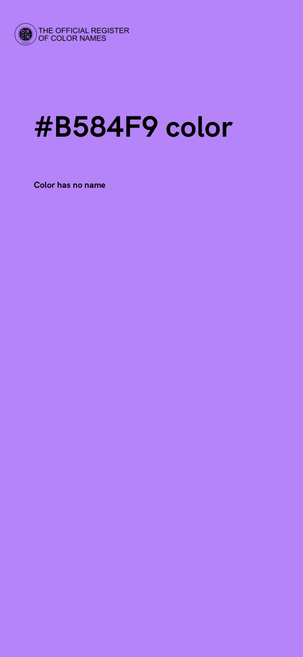#B584F9 color image