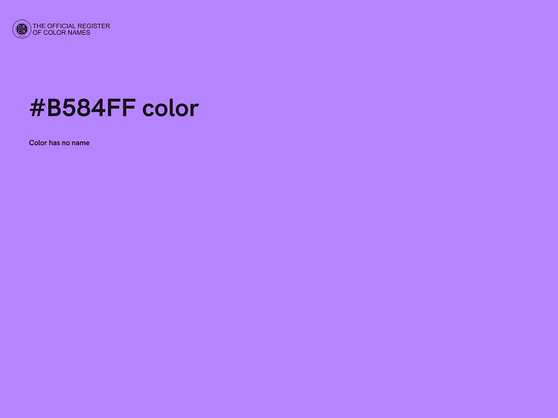 #B584FF color image