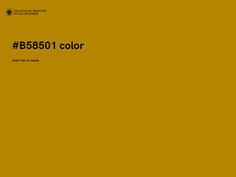 #B58501 color image
