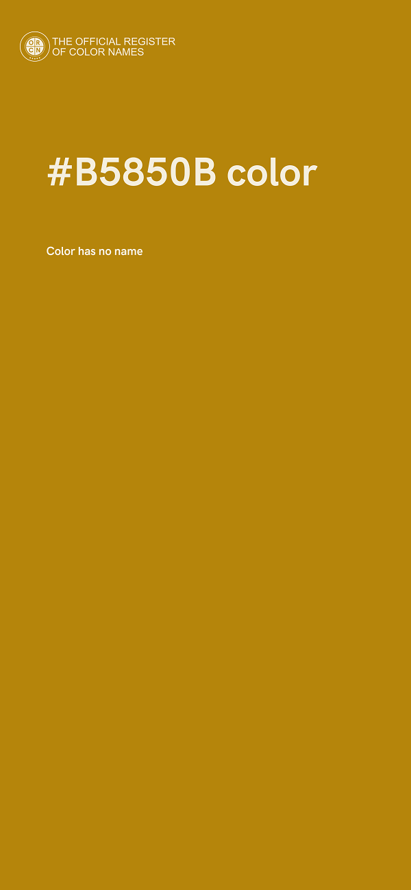 #B5850B color image