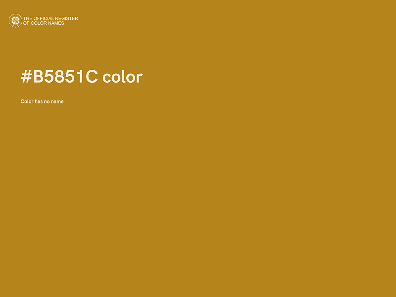 #B5851C color image