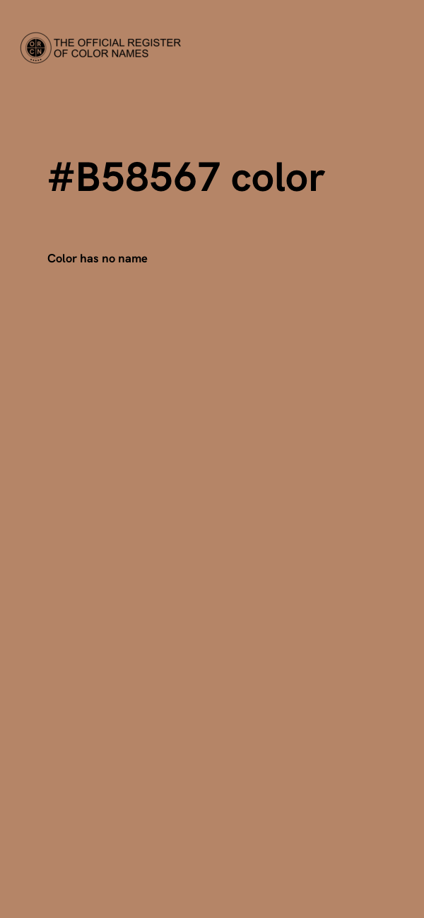 #B58567 color image